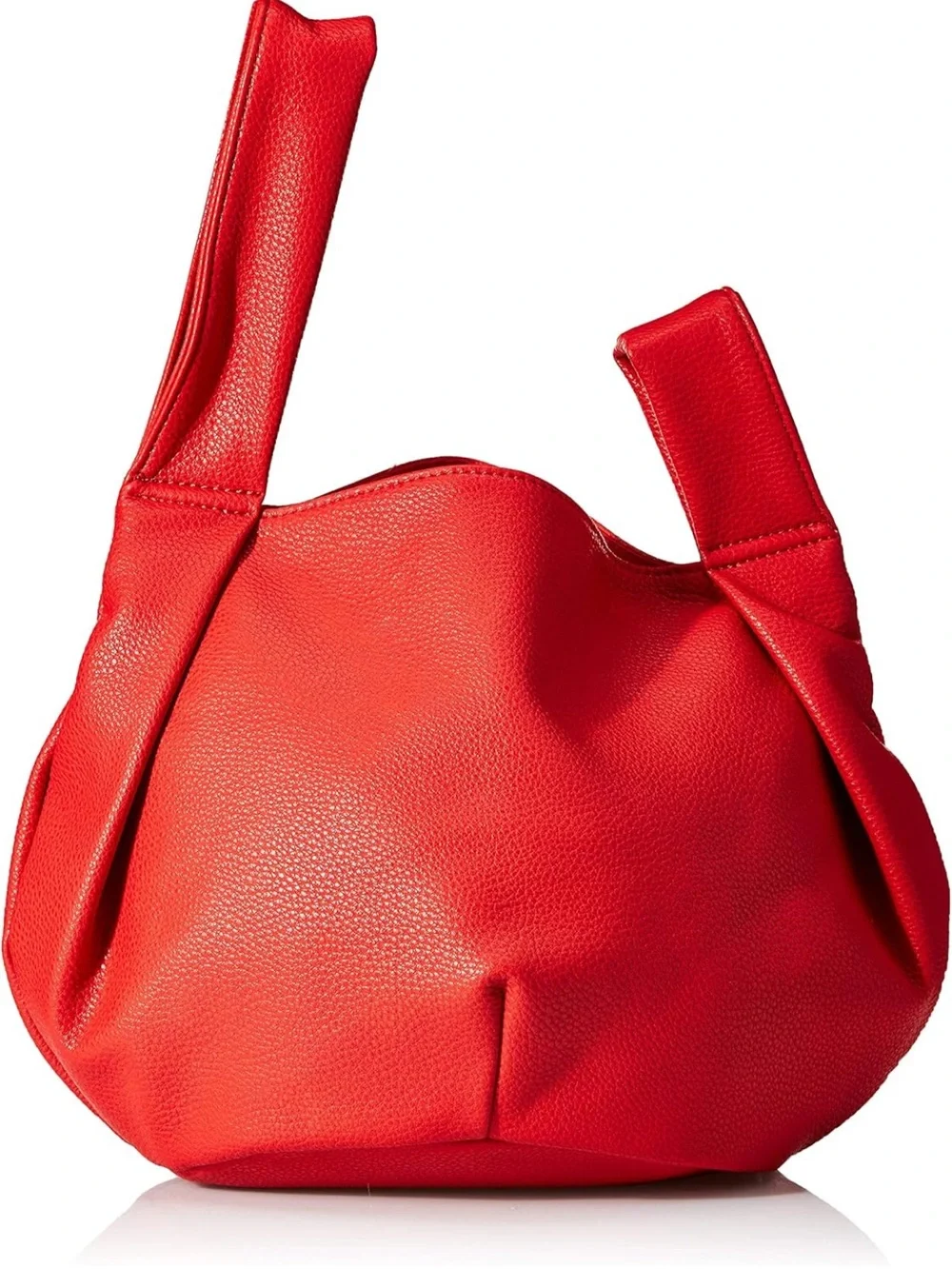 The Drop Avalon Red Knotted Wristlet Clutch Faux Leather Bucket Bag
